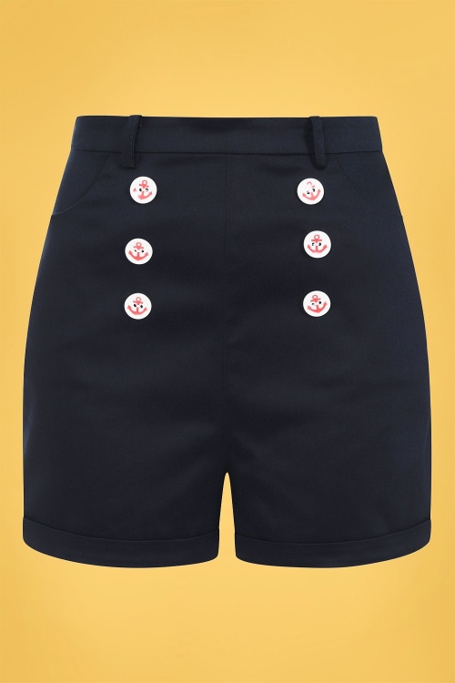 Collectif 37435 Nancy Nautical Shorts Navy20210406 020LW