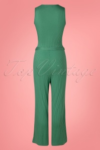 King Louie - 60s Mary Roulette Jumpsuit in Fir Green 6