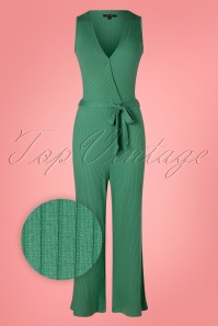 King Louie - 60s Mary Roulette Jumpsuit in Fir Green 2