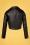 Unique Vintage - 50s Grease Greaser Vegan Leather Jacket in Black 5