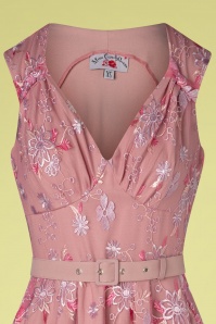 Miss Candyfloss - Barite Helio zomer swing jurk in pink 4
