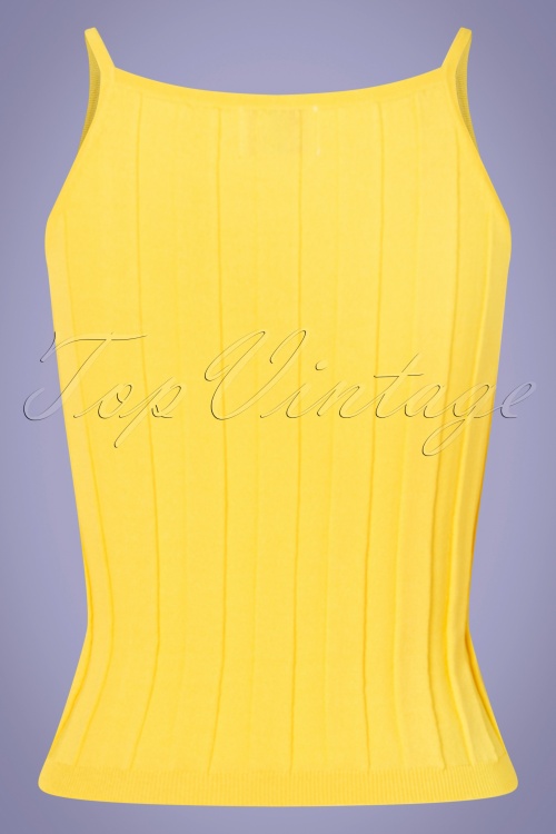 Compania Fantastica - 60s Tesha Top in Lemon Yellow 4