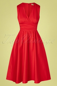 Timeless - 50s Candace Swing Dress in Red