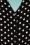 The Seamstress of Bloomsbury - Clarice Dots korte blouse in zwart 3
