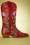 La Pintura - Flor Embroidery Cowboystiefel in Burgund 2