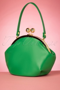 Collectif Clothing - 50s Milly Elegant Daytime Bag in Green 3