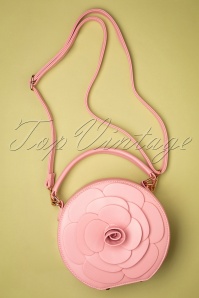 Lulu Hun - 50s Flora Rose Bag in Baby Pink 2