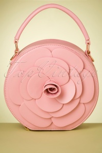 Lulu Hun - 50s Flora Rose Bag in Baby Pink