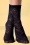 Calcetines tobilleros negros Primrose Sheer de los años 50