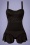 Pussy Deluxe - 50s Lovely Collar Swimsuit in Black 3