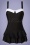 50s Lovely Collar Swimsuit in Black