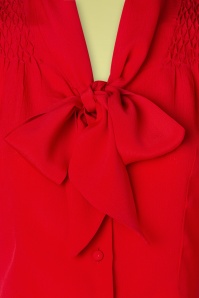 The Seamstress of Bloomsbury - 40s Eva Blouse in Red Crêpe 4