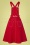 Queen Kerosin 37117 Denim Red Skirt Swing 20210414 0010W