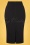 Vintage Chic for Topvintage - Eliza pencil jurk met knopen in zwart 2