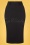 Vintage Chic for Topvintage - Eliza pencil jurk met knopen in zwart