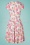 Vintage Chic for Topvintage - Kathya floral swing jurk in ivoor 2