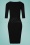 Vintage Chic for Topvintage - Lucaya pencil jurk in zwart 2