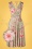 Jane Blossom Midi Dress Années 50 en Vert Sauge