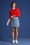 King Louie - Garbo Mini Skirt Années 60 en Denim Canyon 5