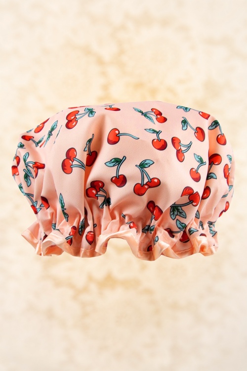 The Vintage Cosmetic Company - Showercap in Pink Floral