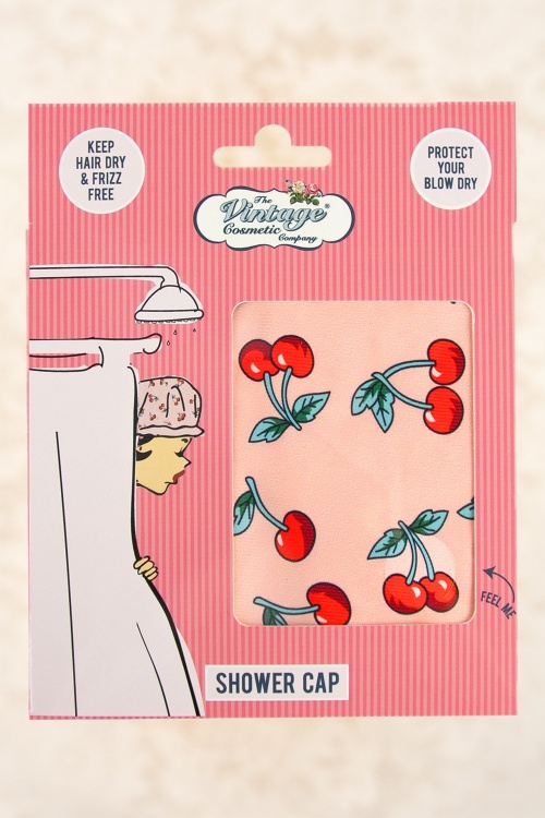 The Vintage Cosmetic Company - Showercap in Cherry 3