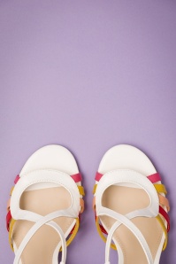 Chelsea Crew - 50s Adelle High Heeled Sandals in White 3