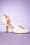 Miss L-Fire - 50s Andie Leather Mary Jane Pumps in White 2