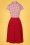 Miss Candyfloss - Limited Edition ~ 50s Ahava Rose Swing Dress in Red and White 2