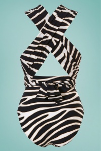 TC Beach - 50s Multiway Swimsuit in Zebra 3