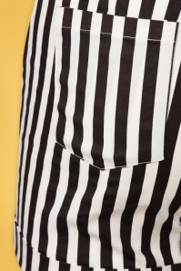 Katakomb - Connie Streifen Shorts in Schwarz und Weiß 4