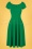 Vintage Chic for Topvintage - Carin Swing Kleid in Smaragd Grün