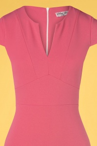 Vintage Chic for Topvintage - Rose Pencil Dress Années 50 en Rose 3