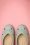 Bettie Page Shoes - Dolly Flats Années 50 en Bleu Pastel 3