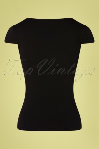Banned Retro - 50s Sweet Summer Top in Black 4