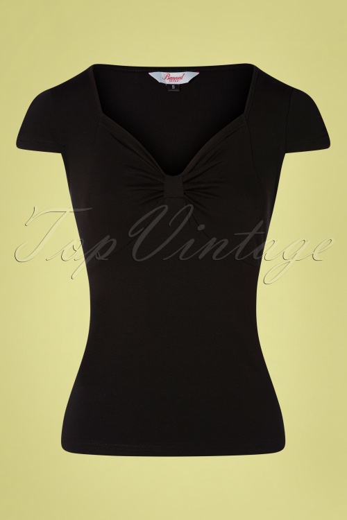 Banned Retro - 50s Sweet Summer Top in Black 2