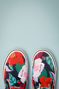 Ruby Shoo - Aria Floral sneakers in marineblauw 3