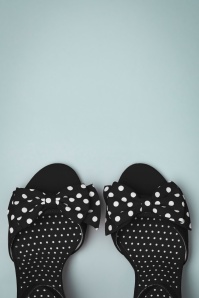 Ruby Shoo - 60s Dorry Peeptoe Sandals in Black 3