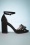 Ruby Shoo - Dorry Peeptoe Sandals Années 60 en Noir 4