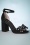 Ruby Shoo - Dorry Peeptoe Sandals Années 60 en Noir 2