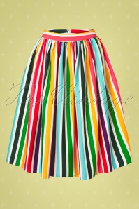 Collectif ♥ Topvintage - 50s Jasmine Tutti Frutti Swing Skirt in Multi 2