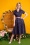 Collectif Loves TopVintage 37645 Caterina Pretty Polka Swing Dress Navy01272021 040MW