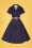 Collectif Loves TopVintage 37645 Caterina Pretty Polka Swing Dress Navy01272021 003W