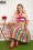 Collectif ♥ Topvintage - Kiana Tutti Frutti Swing Dress Années 50 en Multi 2