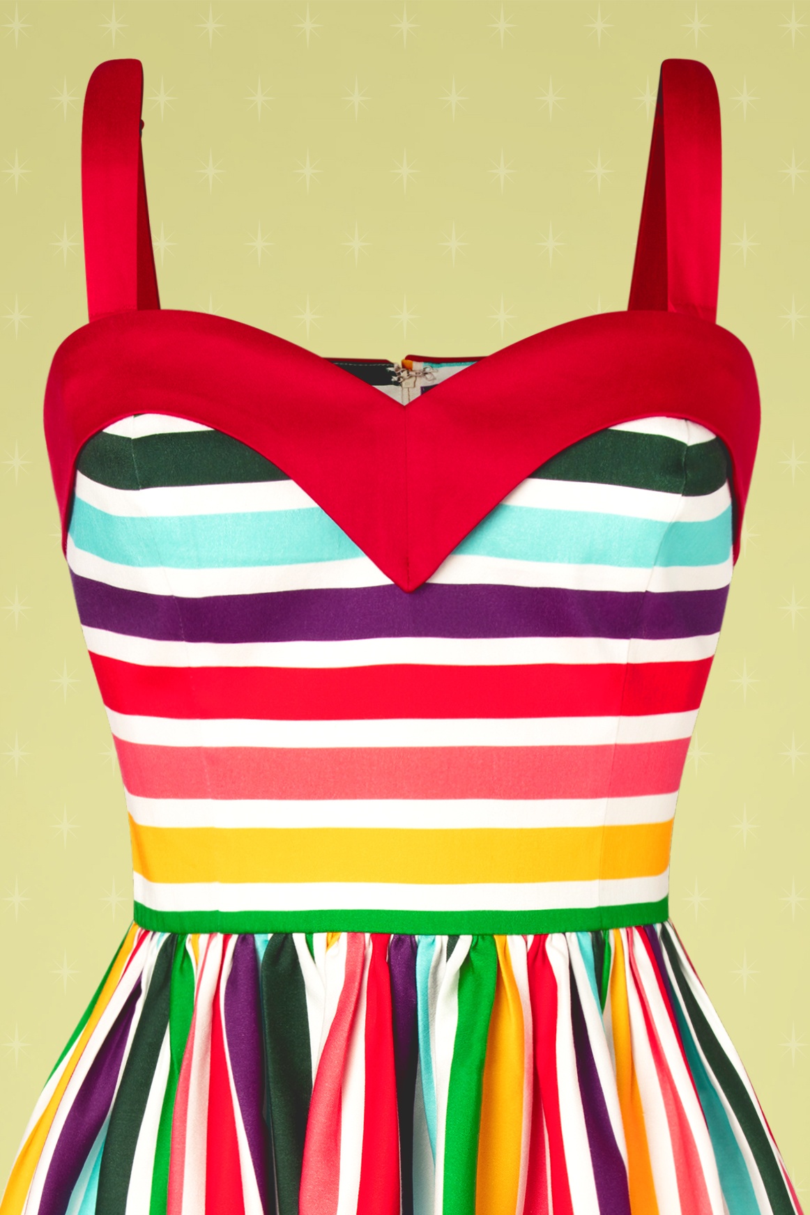 Collectif ♥ Topvintage - Kiana Tutti Frutti swingjurk in multi 7