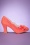 Ruby Shoo - 50s Chrissie Pumps in Coral 4