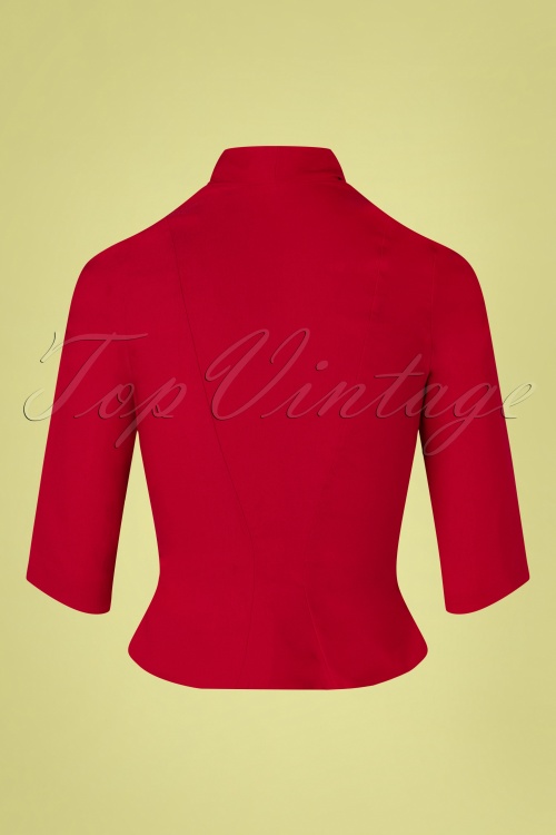 Miss Candyfloss 37539 Jacket Red Bows 04282021 009W