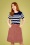 Danefae - 70s Madelaine Corduroy Skirt in Grey Rose