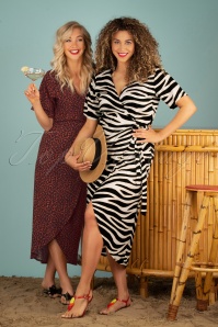 TC Beach - Wikkel jurk in Zebra 4