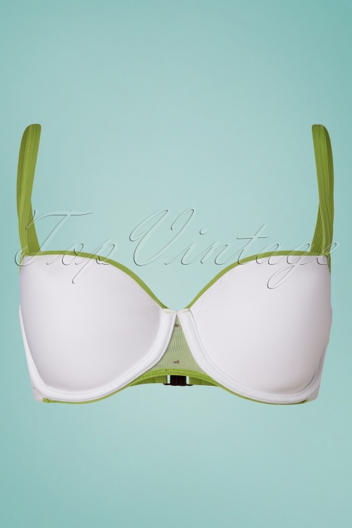 Cyell - 50s Pandan Cake Bikini Top in Green 5