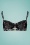 Cyell - 50s Blossoms Bikini Top in Dark Navy 3